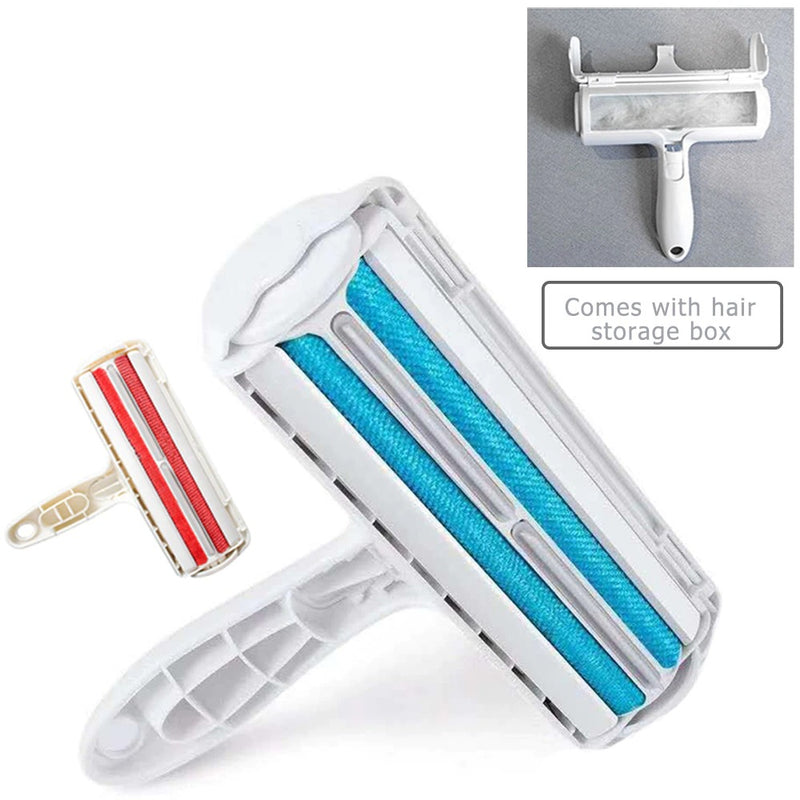 Pet Hair Roller Remover Lint Brush 2-Way Cleaning Comb Tool