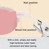 Toe Claw Clippers Scissor LED Light Nail Trimmer For Animals Pet