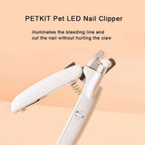 Toe Claw Clippers Scissor LED Light Nail Trimmer For Animals Pet