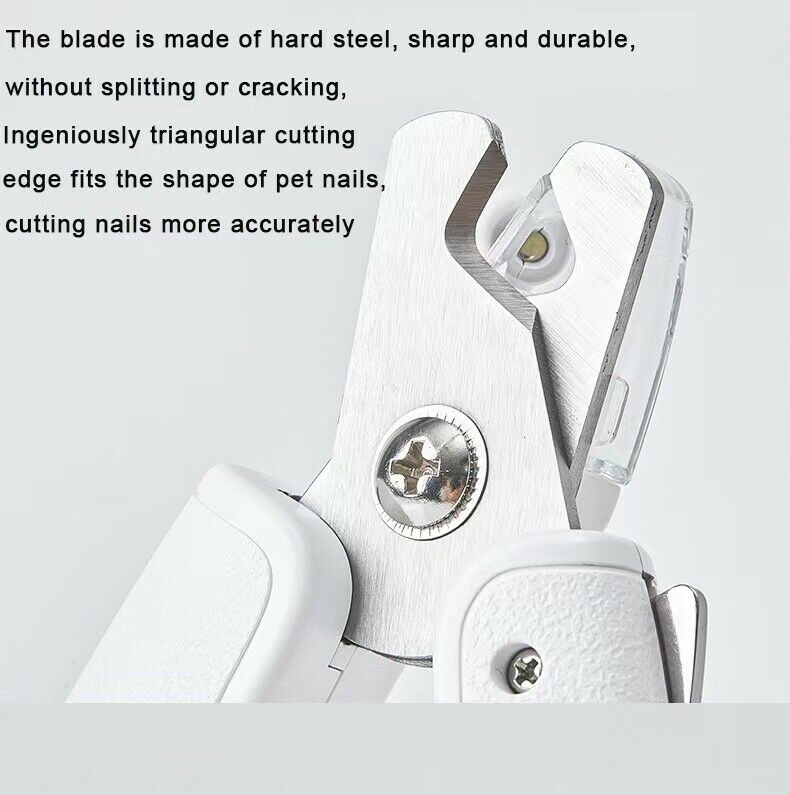 Toe Claw Clippers Scissor LED Light Nail Trimmer For Animals Pet